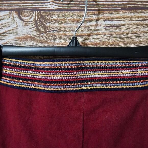 Vintage Bell bottoms  women's  size / go by measurements maroon pre-owned - Picture 4 of 5